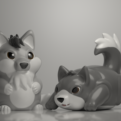 two wolves